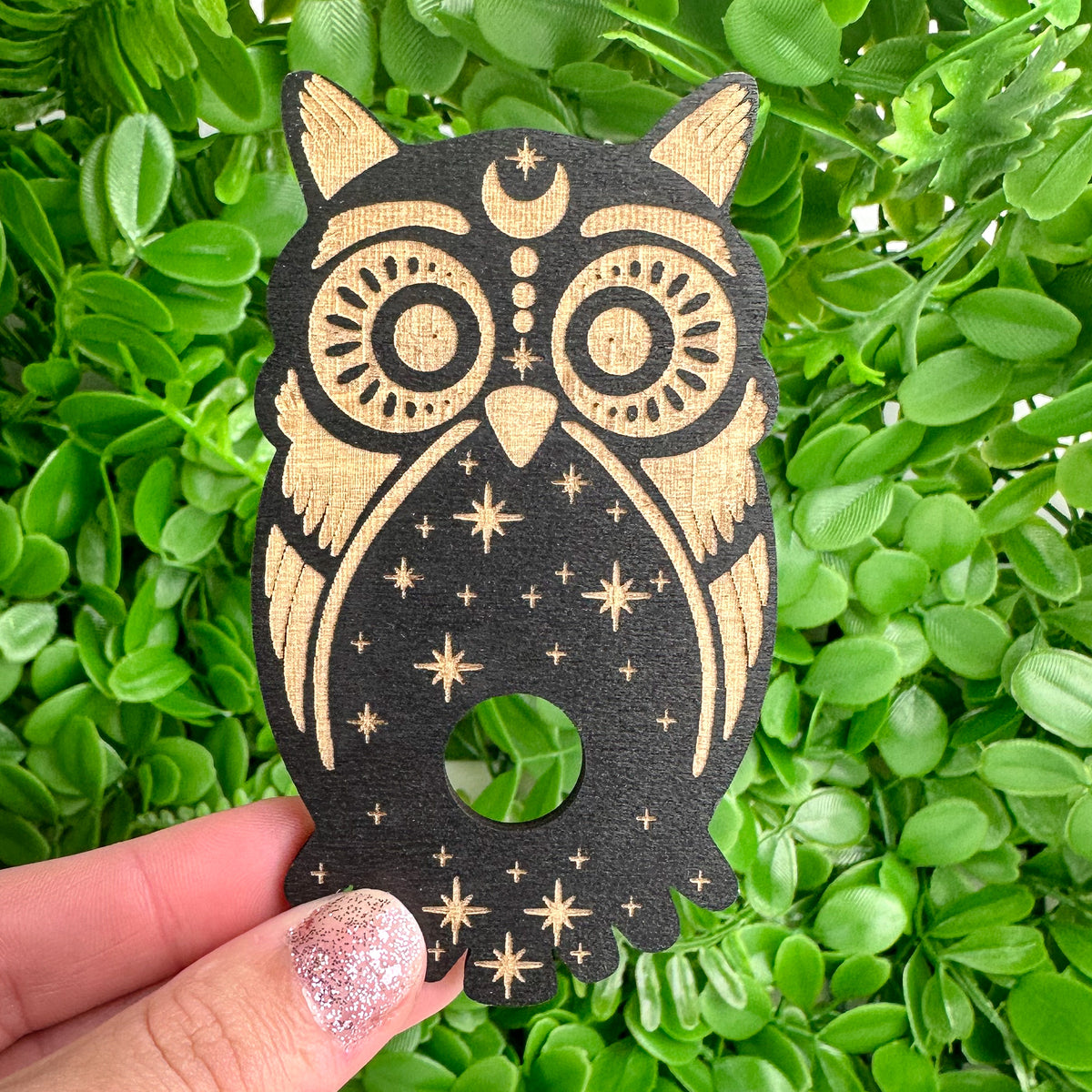 Small Owl Sphere Holder