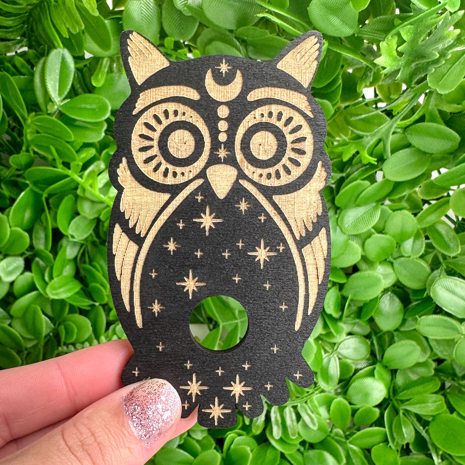 Small Owl Sphere Holder