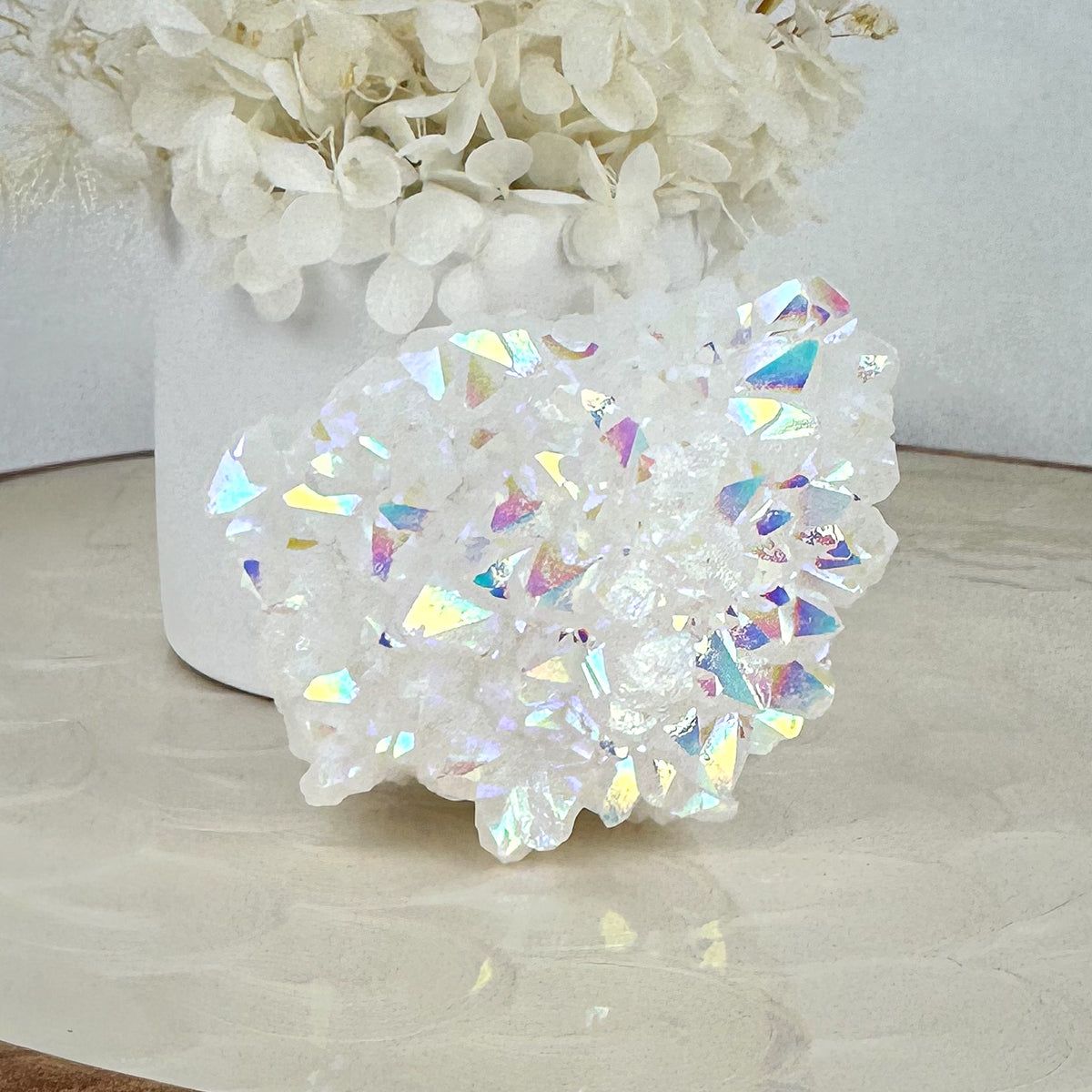 Angel Aura Quartz Cluster - Large 289g
