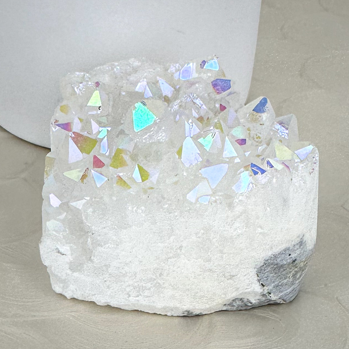 Angel Aura Quartz Cluster - Heart Shape 182g