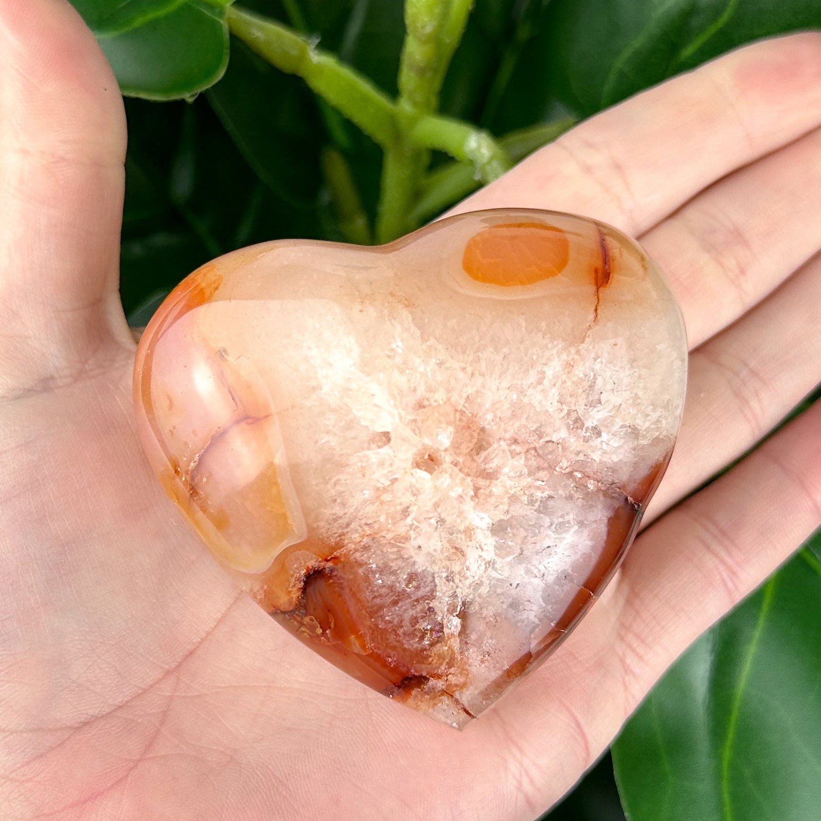 Carnelian Heart Crystal | Confidence, Motivation & Passion