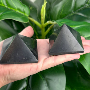 Shungite Pyramid Crystal | Protection, Grounding & Energy Cleansing