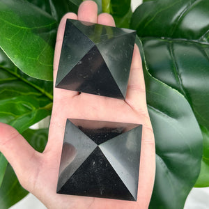 Shungite Pyramid Crystal | Protection, Grounding & Energy Cleansing