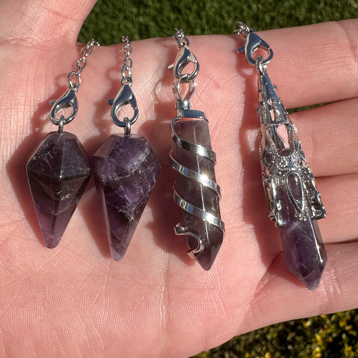 CUSTOM ORDER- Sibby’s Amethyst Pendulums 💜