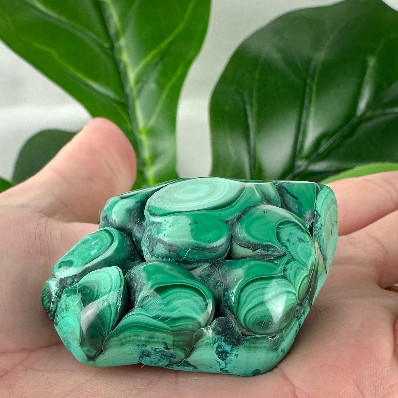 Natural Malachite Freeform | Light Green | 69g