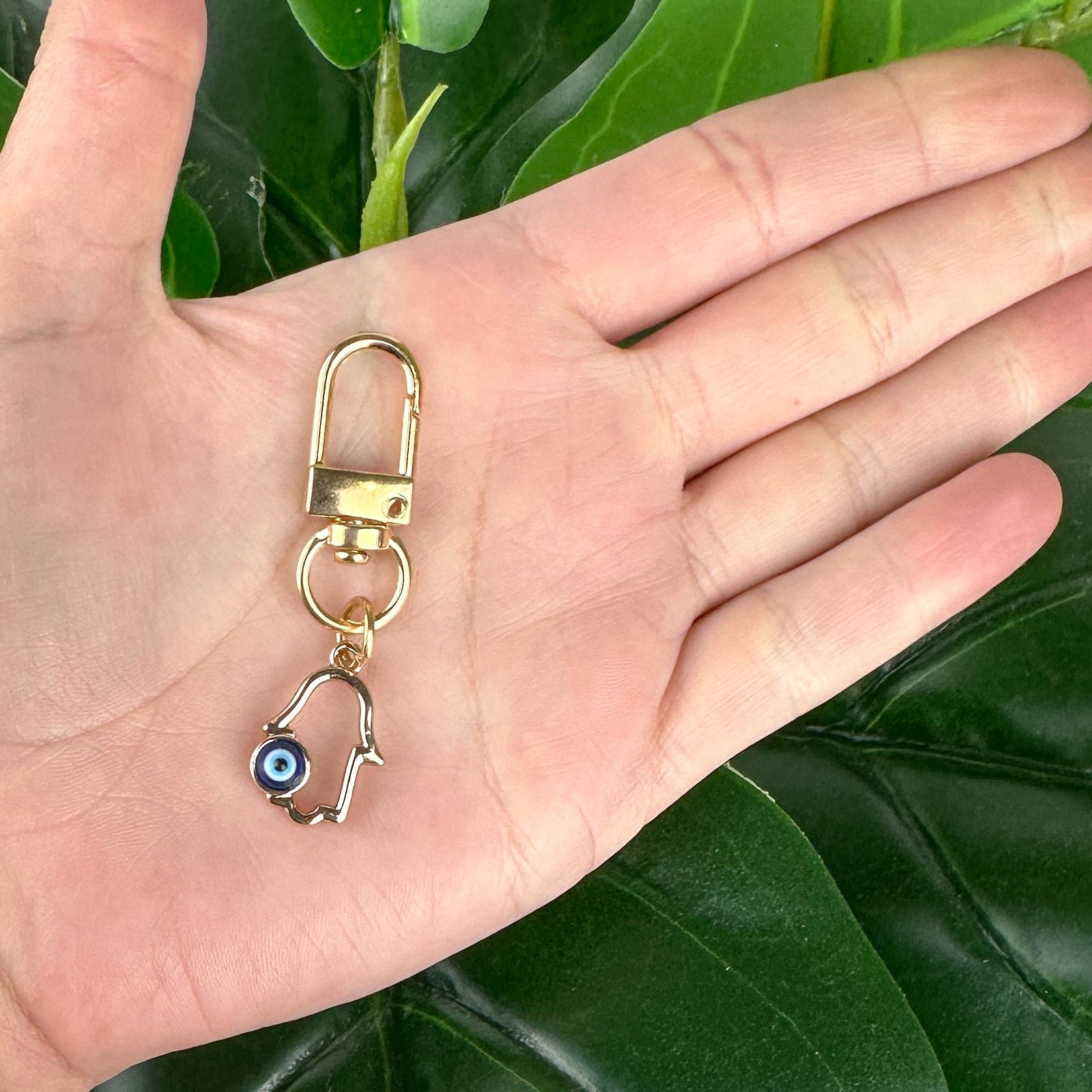 Evil Eye Keychain | Hand Protection Charm (Hamsa)
