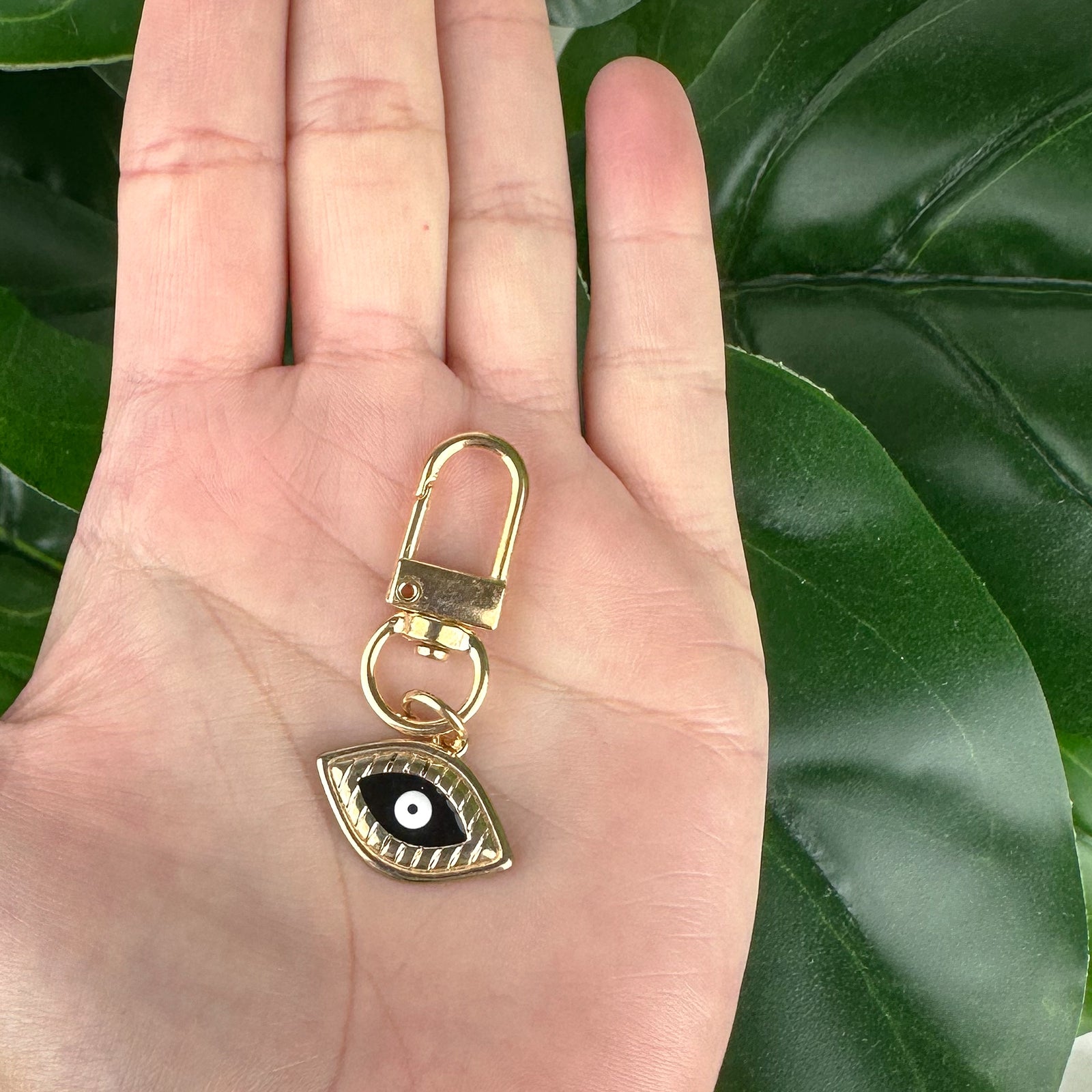 Evil Eye Keychain | Black Protection Charm