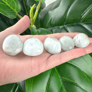 Aquamarine Tumbled Stone | Calm & Communication | Healing Crystal