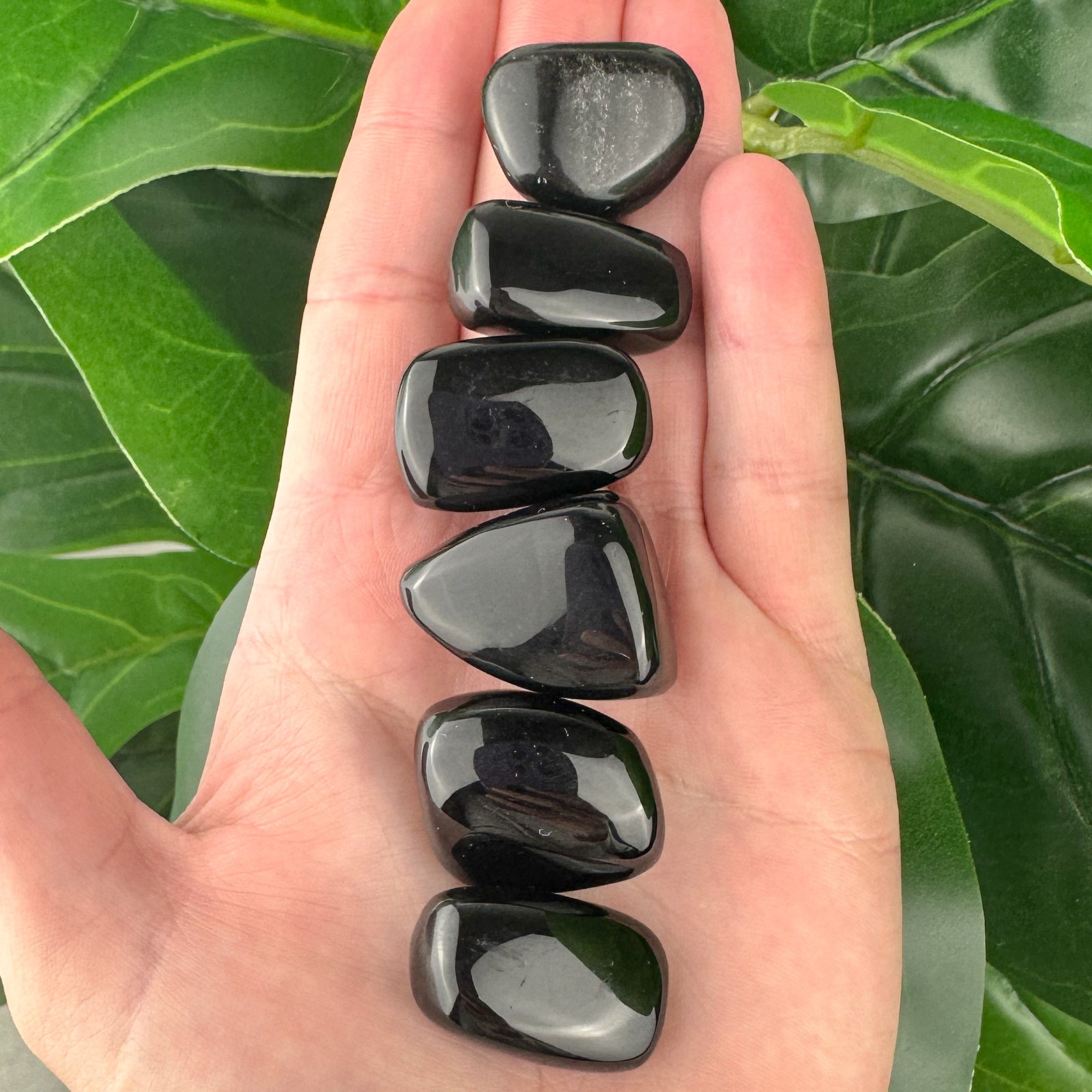 Black Obsidian Tumbled Stone | Protection & Grounding | Healing Crystal