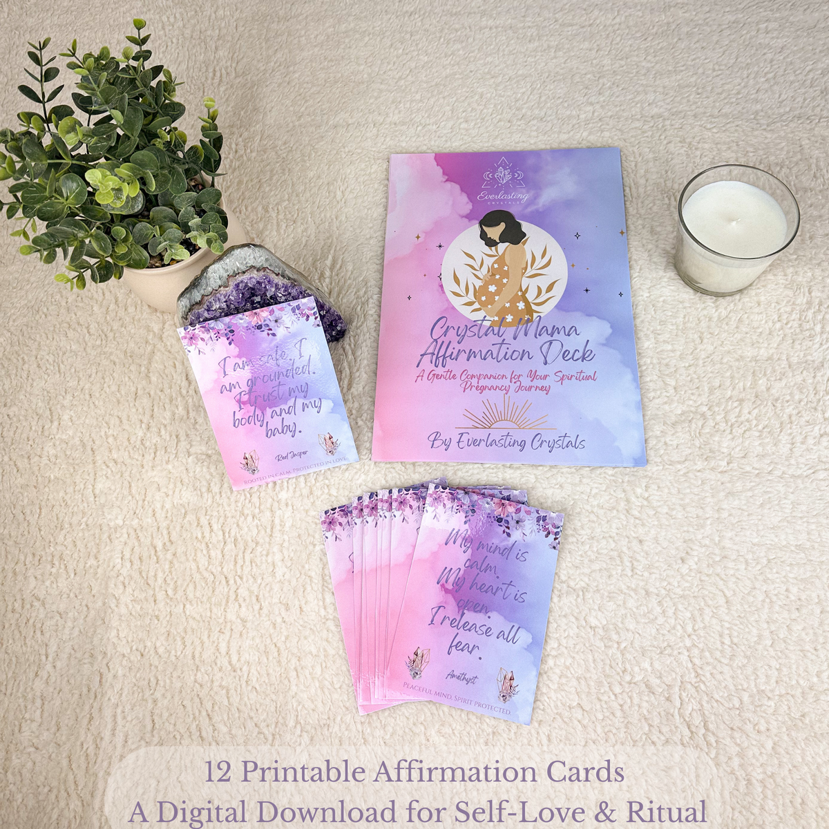 Crystal Mama Digital Affirmation Deck – Printable Cards