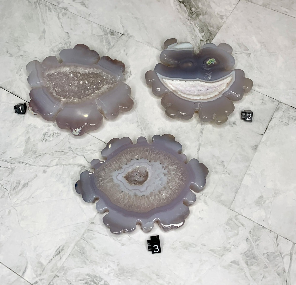 Agate Druzy Snowflake