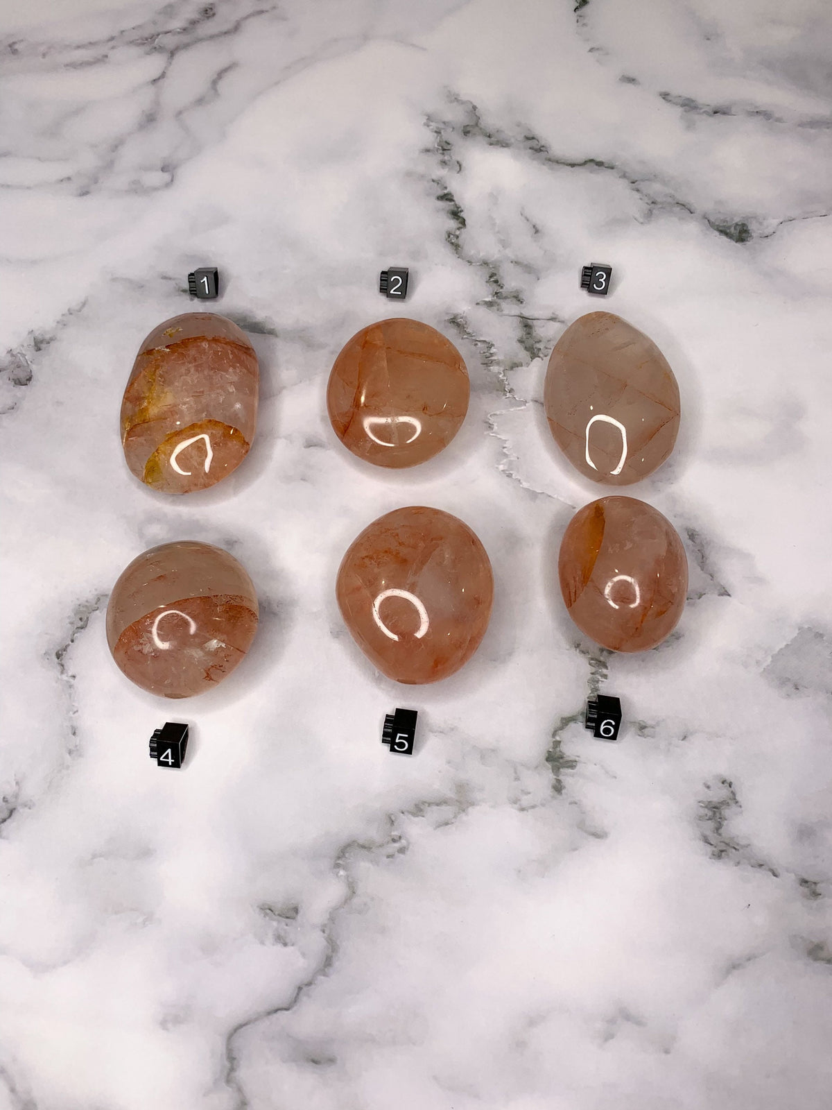 Fire Quartz Palm Stone