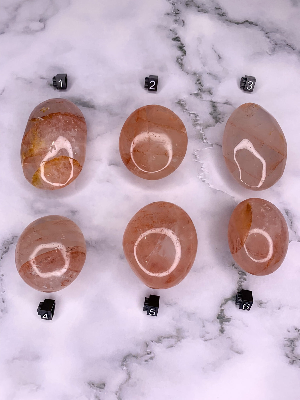 Fire Quartz Palm Stone