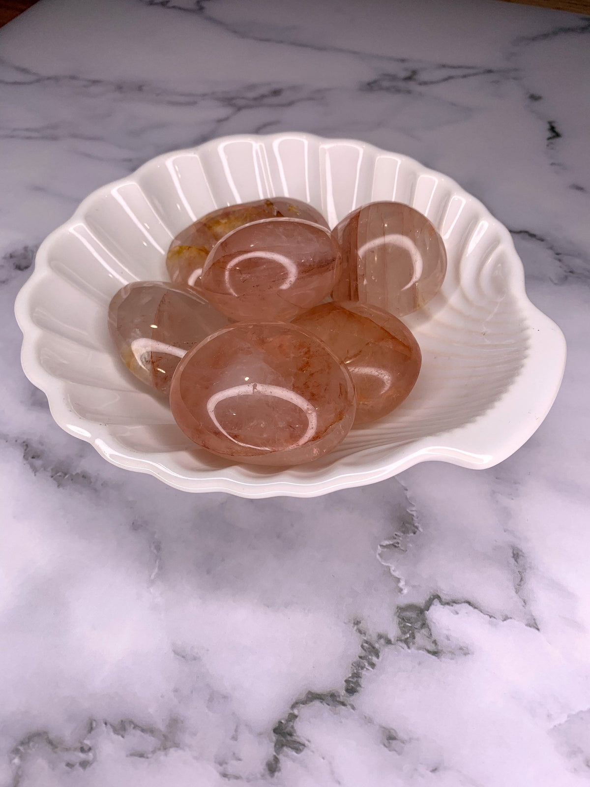 Fire Quartz Palm Stone