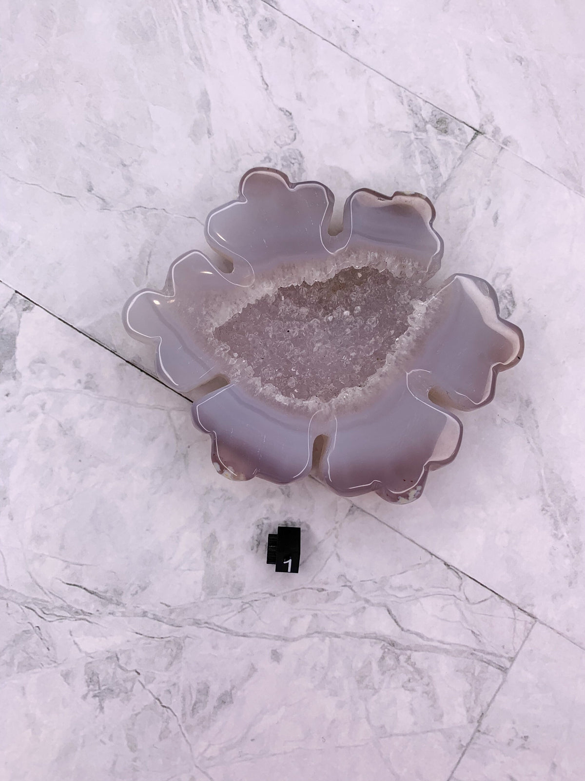 Agate Druzy Snowflake