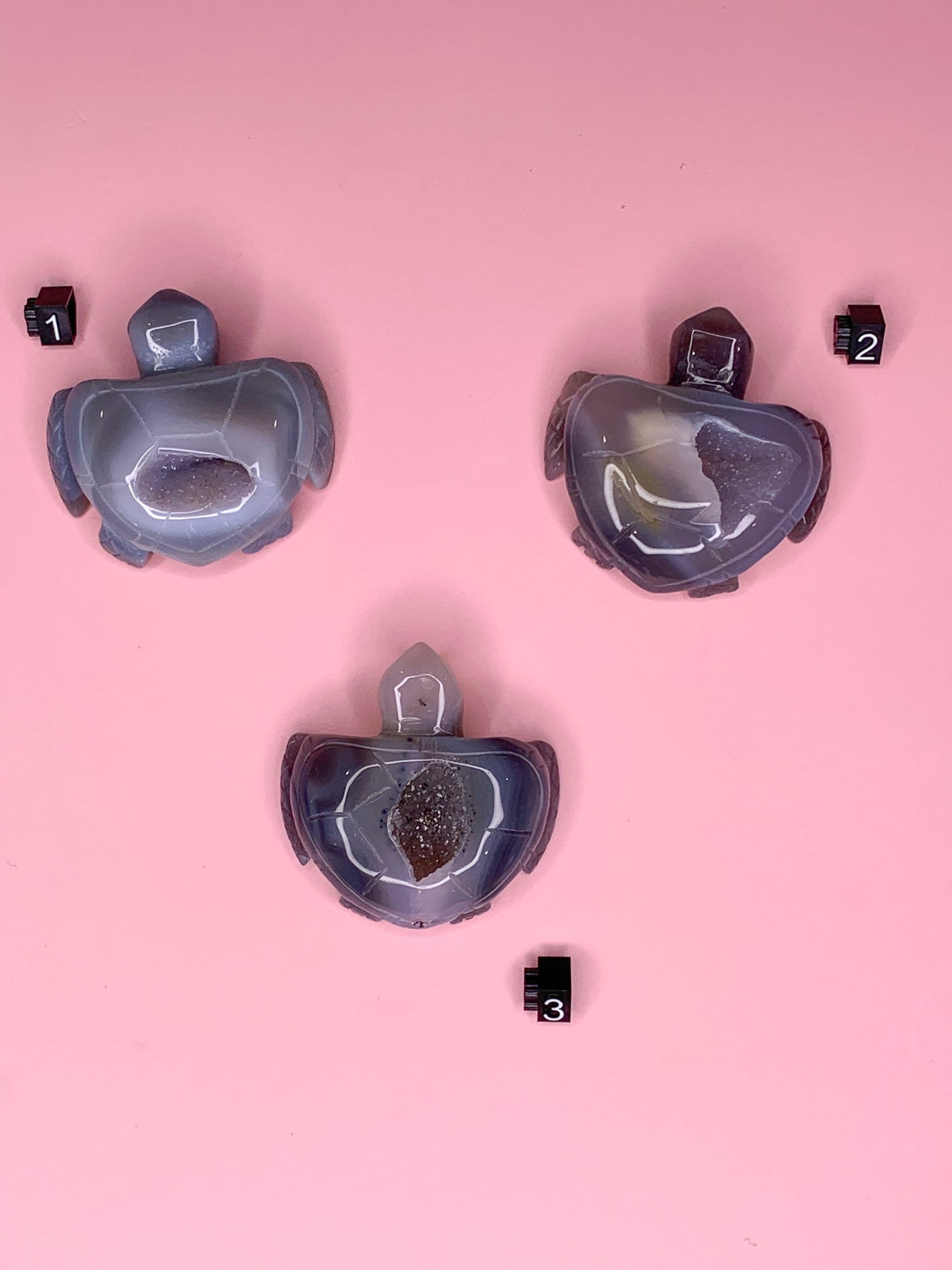 Agate Druzy Turtles