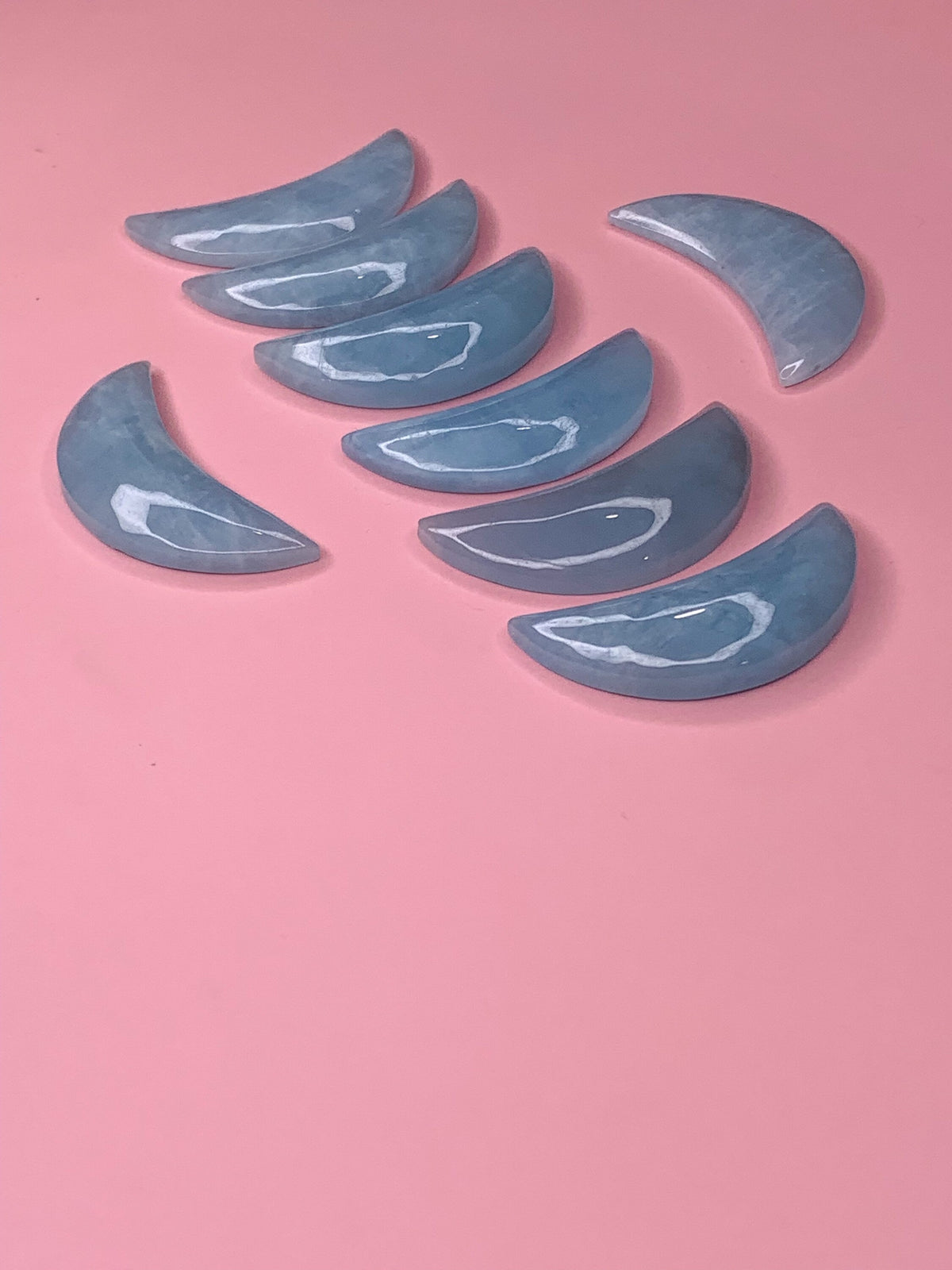 Aquamarine Crescent Moon