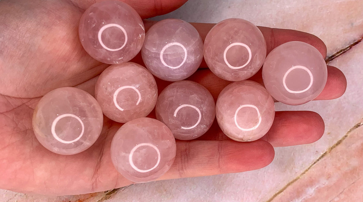 Mini Rose Quartz Sphere