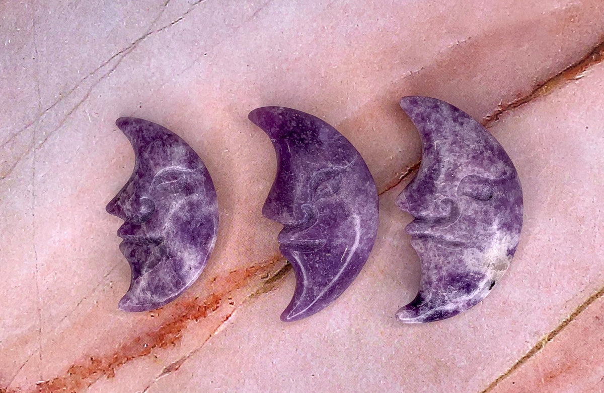 Lepidolite Moon Crystal