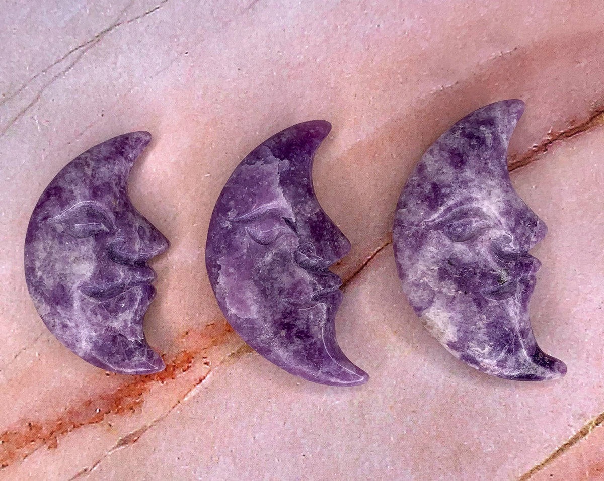 Lepidolite Moon Crystal