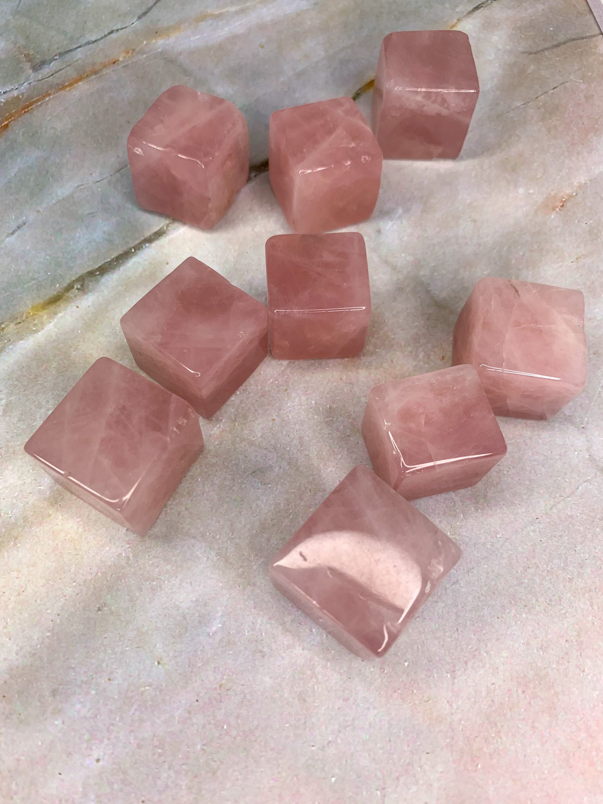 Rose Quartz Cube