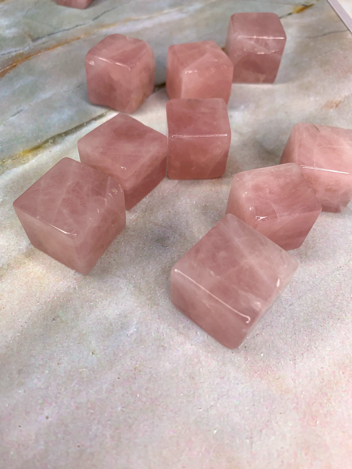 Rose Quartz Cube