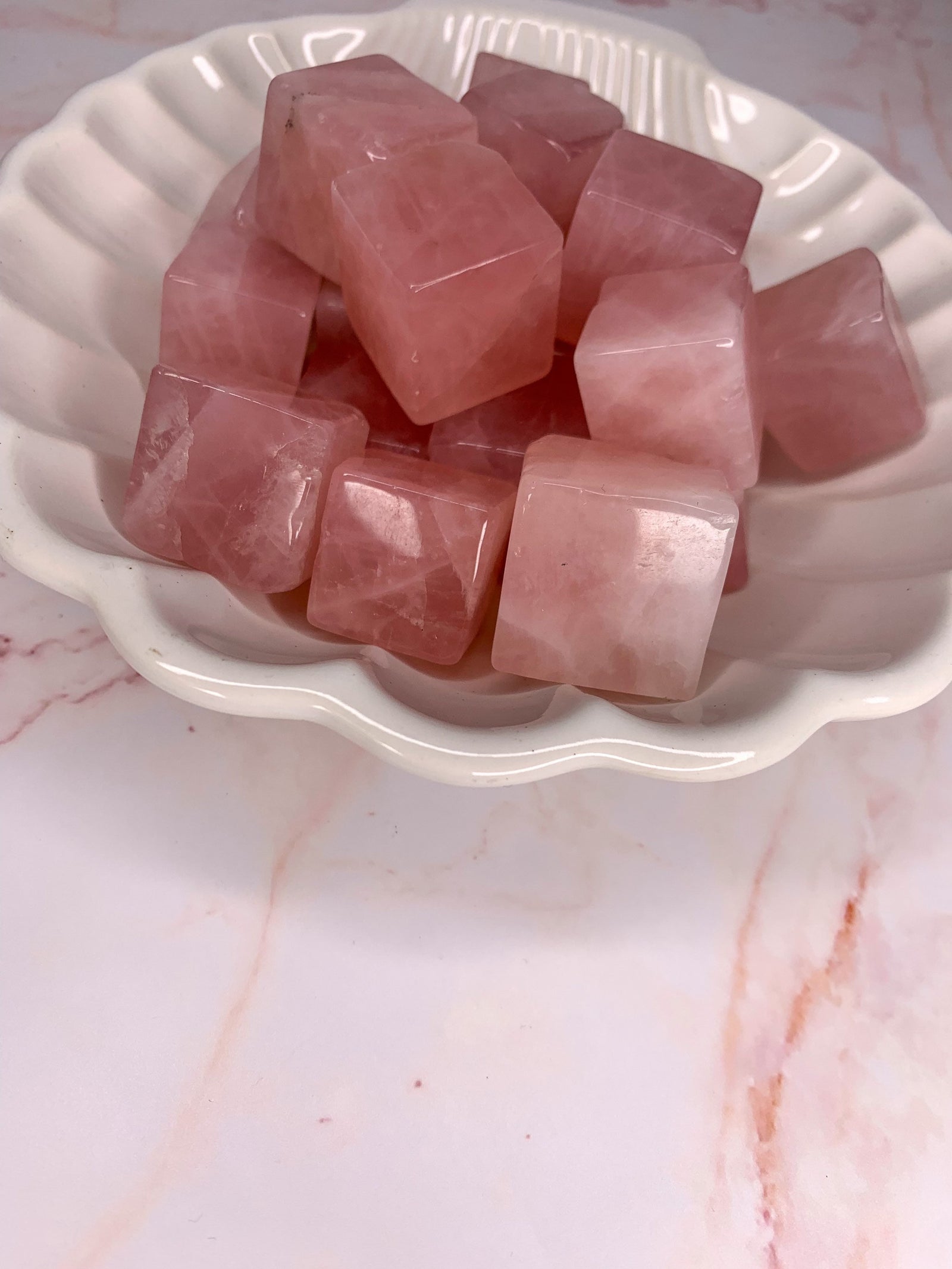 Rose Quartz Cube