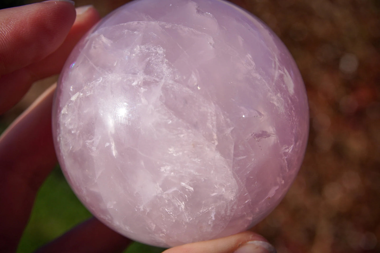 Large Rose Quartz Sphere