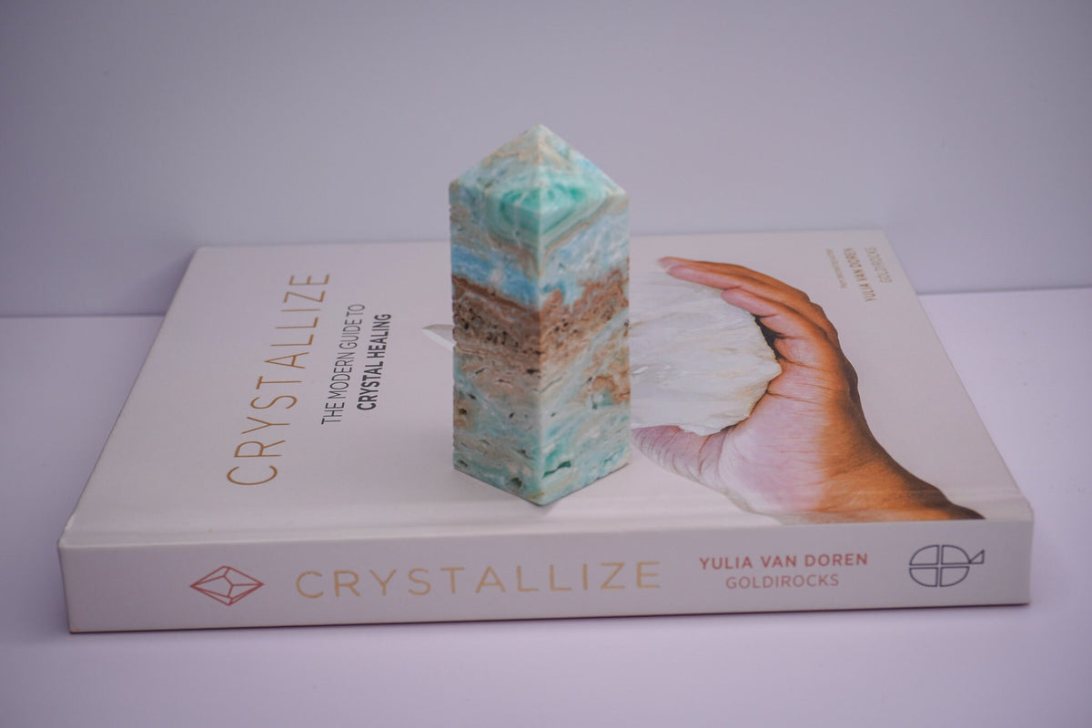Hemimorphite Druzy Tower