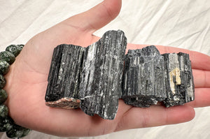 Enchanting Raw Black Tourmaline: Powerful Protection Crystal