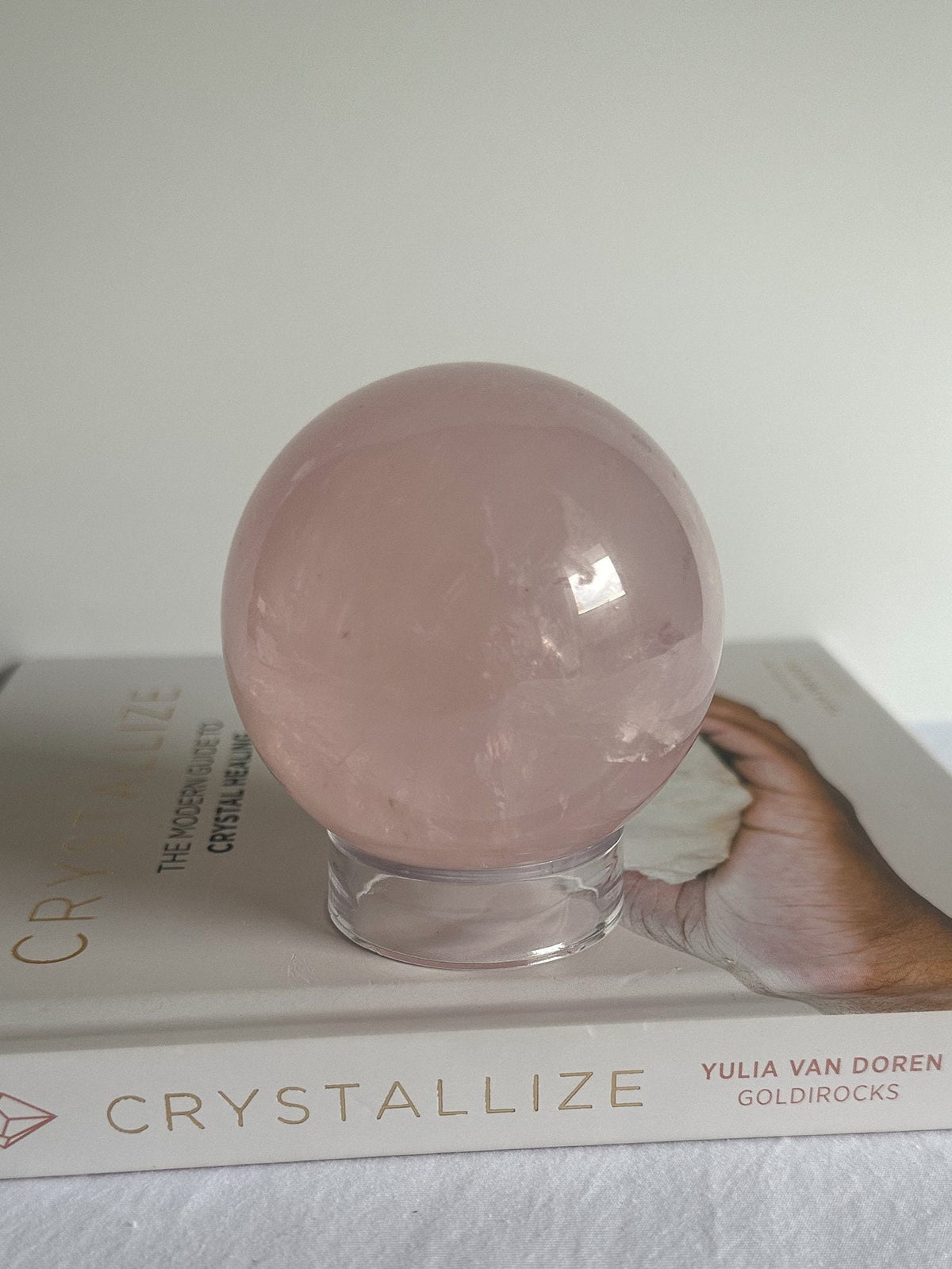 Large Rose Quartz Sphere