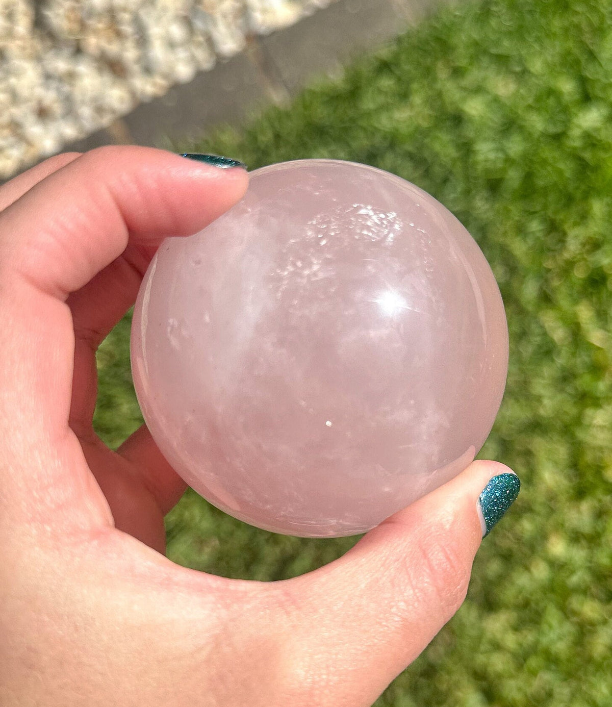 Large Rose Quartz Sphere