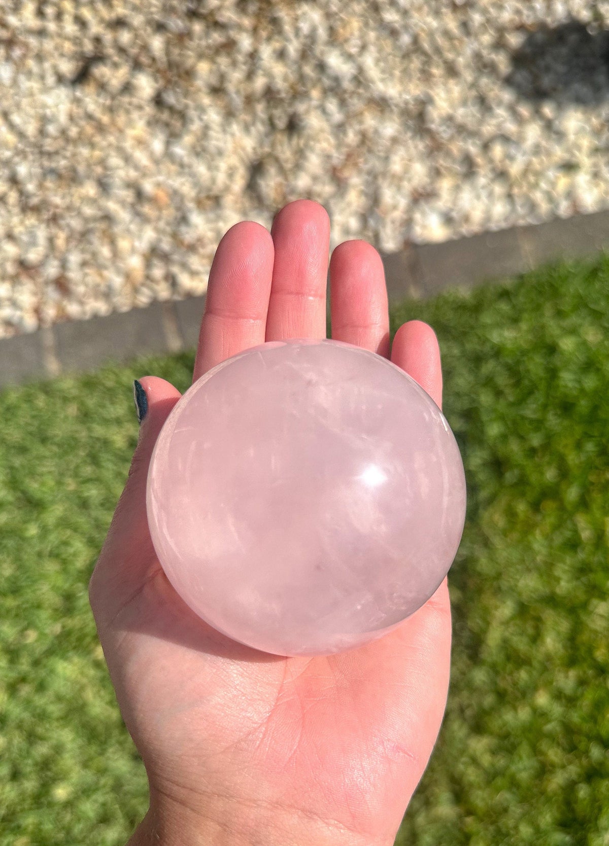 Large Rose Quartz Sphere