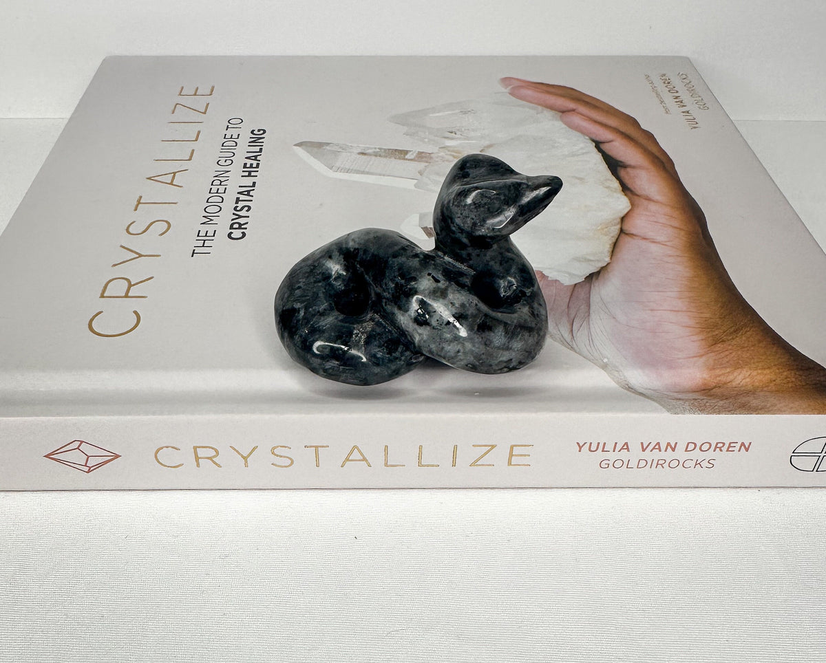 Intuitive Selection Larvikite Snake Carving - Healing Crystal