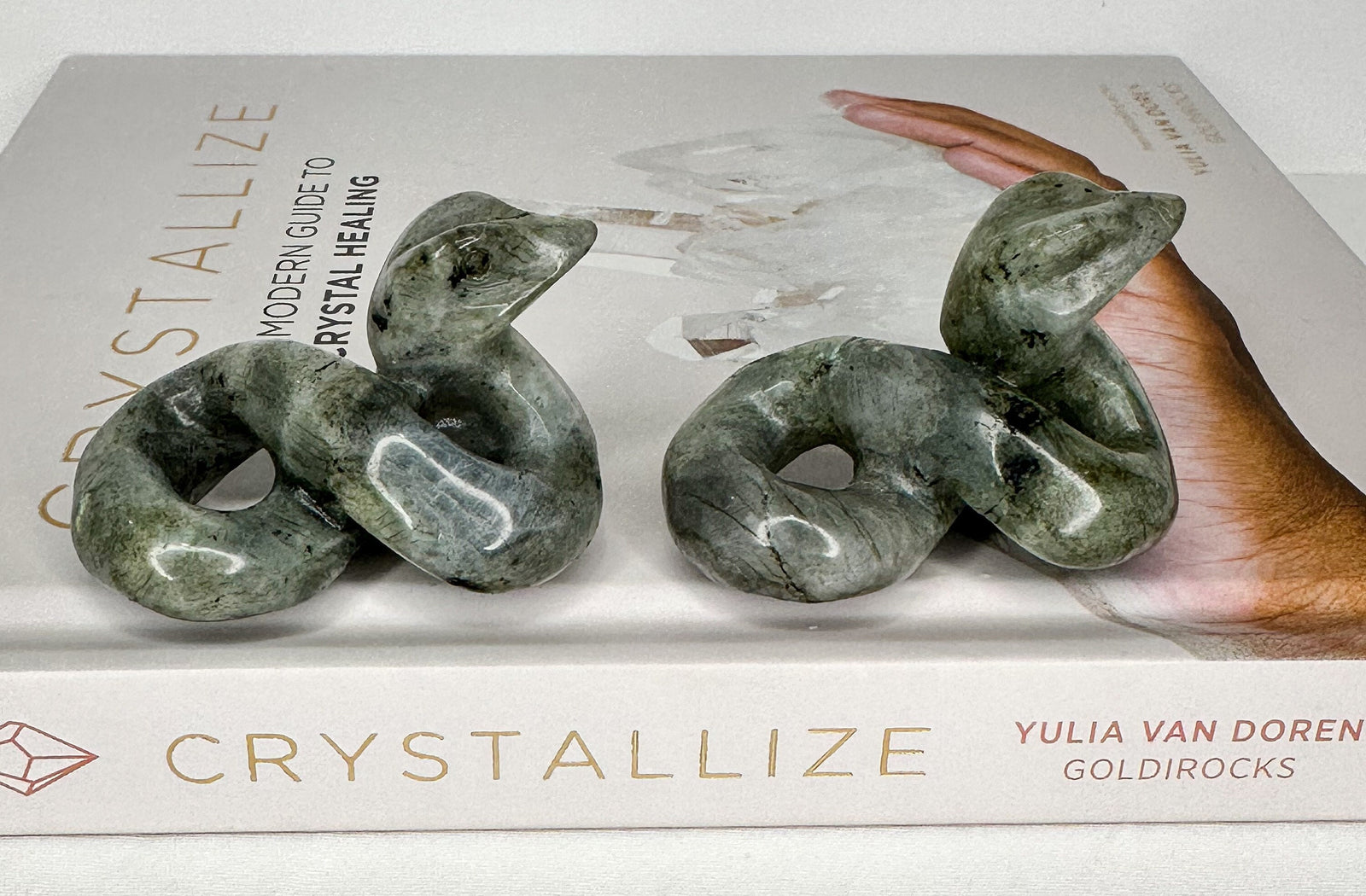 Labradorite Snake Carving - Healing Crystal