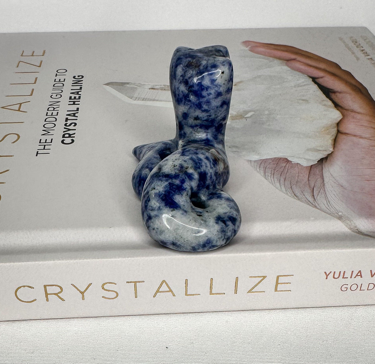 Sodalite Snake Carving - Healing Crystal