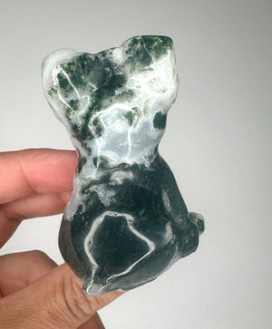 Unique Moss Agate French Bulldog