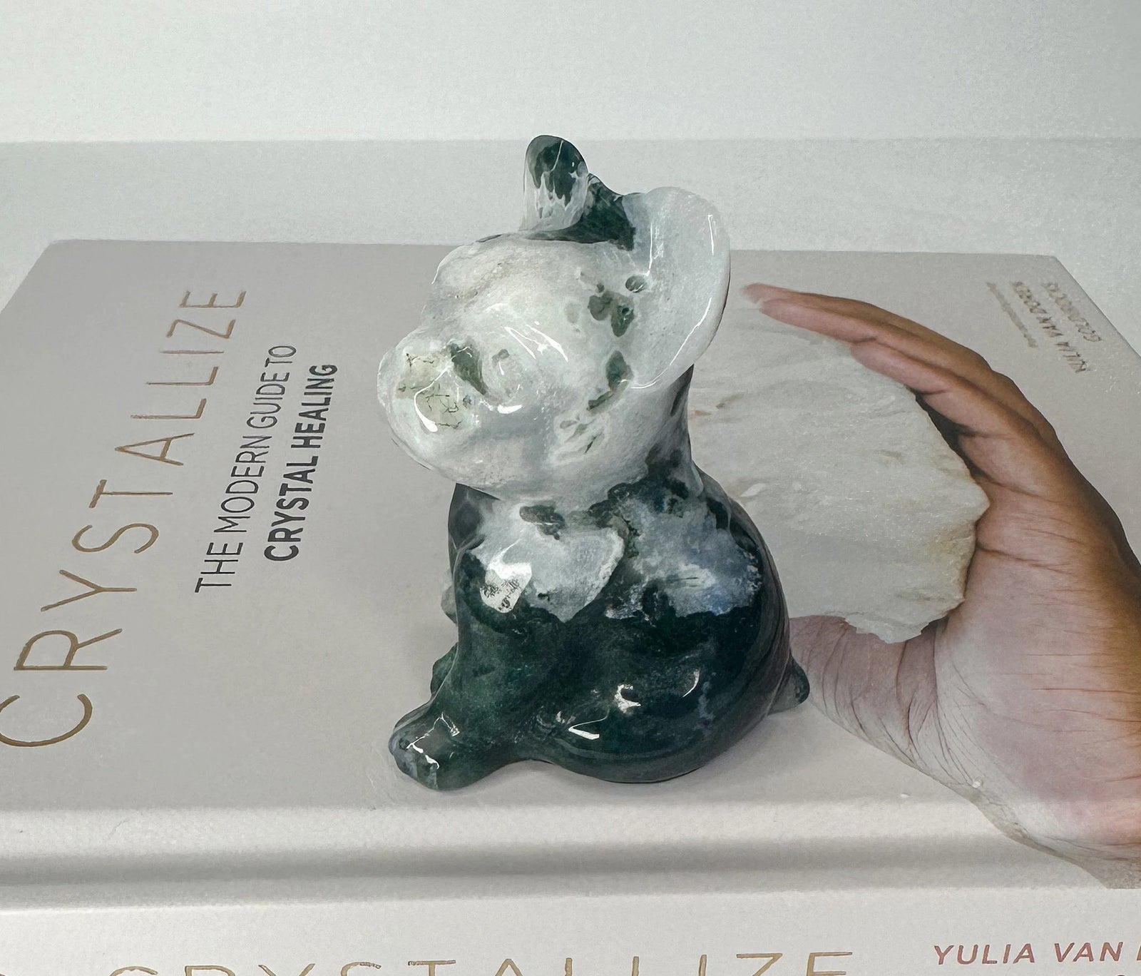 Unique Moss Agate French Bulldog