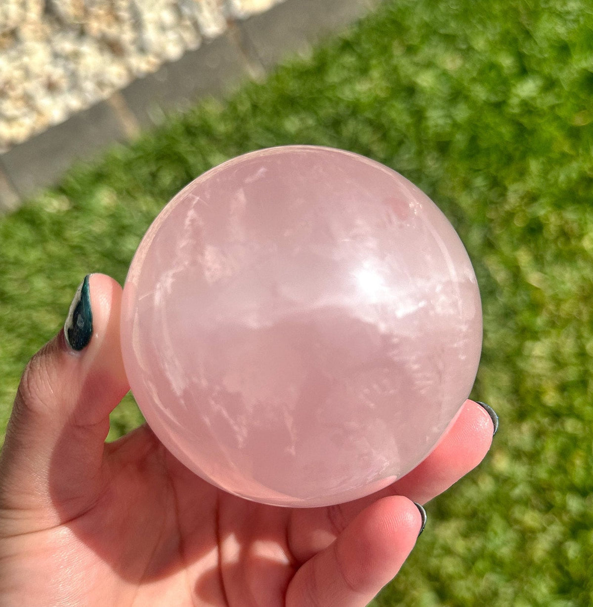 Large Rose Quartz Sphere