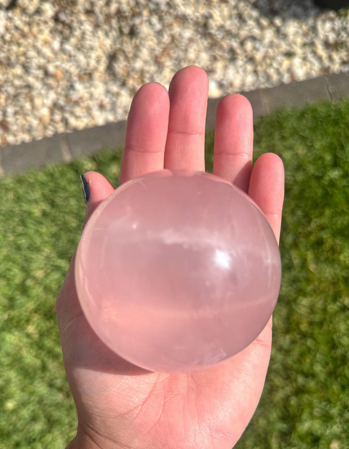 Large Rose Quartz Sphere