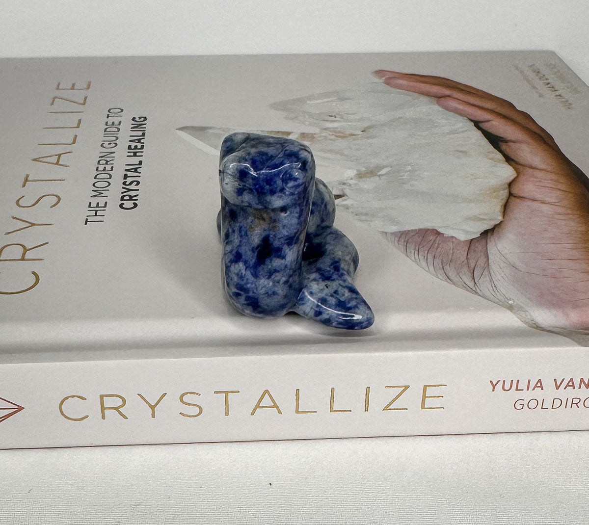 Sodalite Snake Carving - Healing Crystal