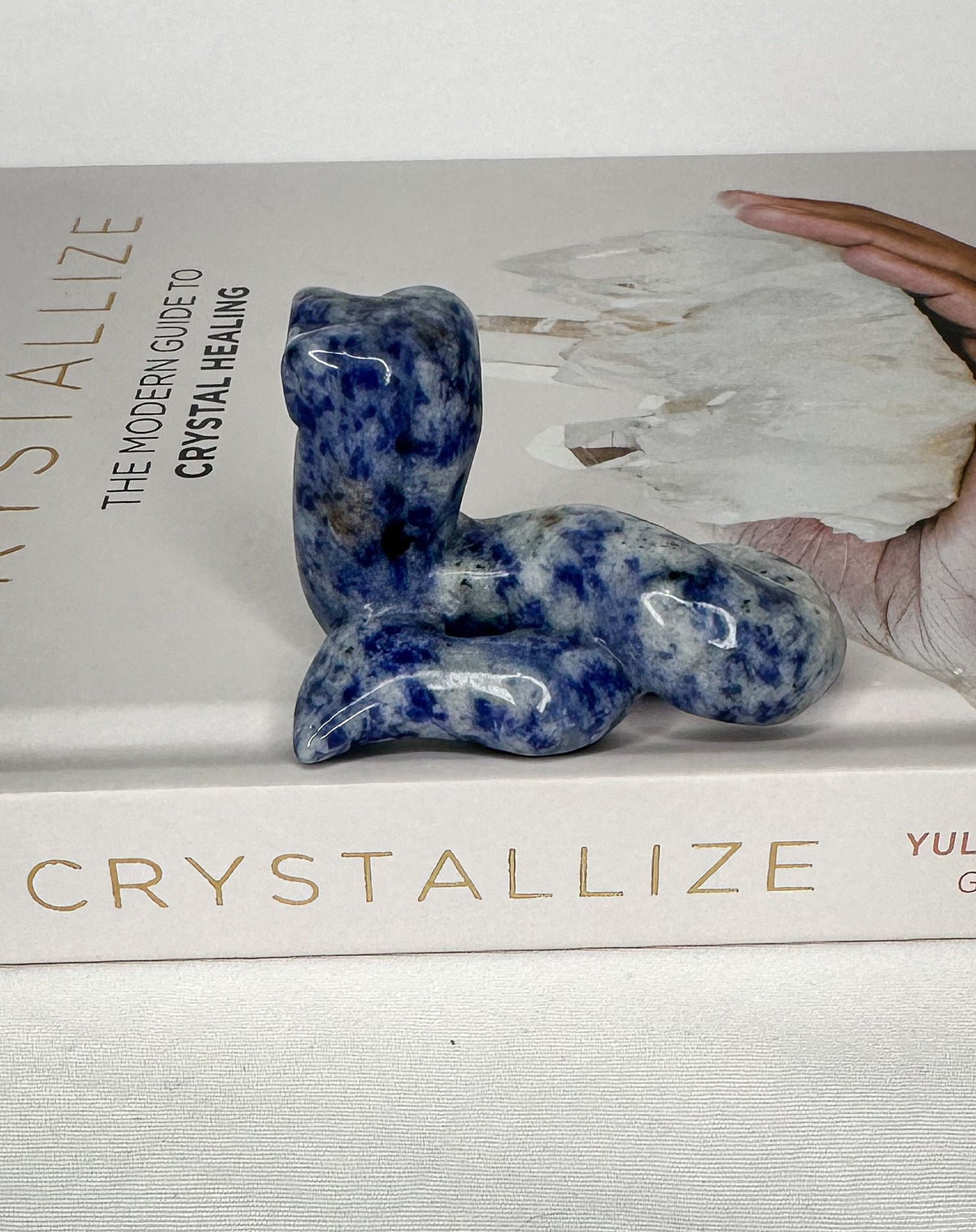 Sodalite Snake Carving - Healing Crystal