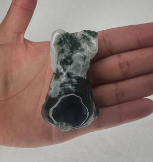 Unique Moss Agate French Bulldog