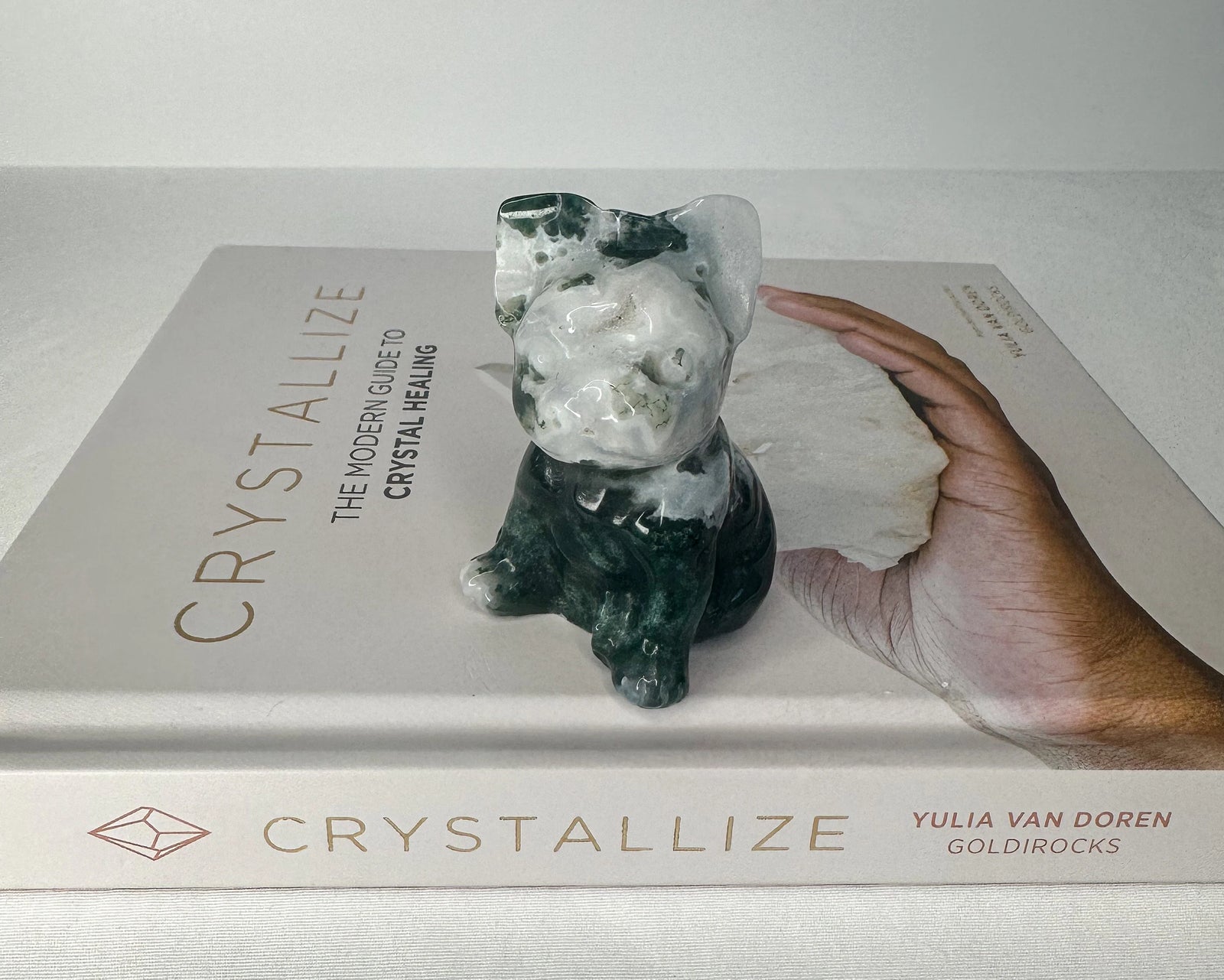 Unique Moss Agate French Bulldog