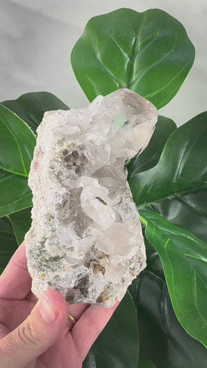 Epidote in Quartz Crystal | Growth, Healing & Manifestation