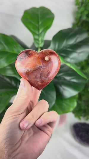 Large Carnelian Heart Crystal | Confidence, Energy & Creativity