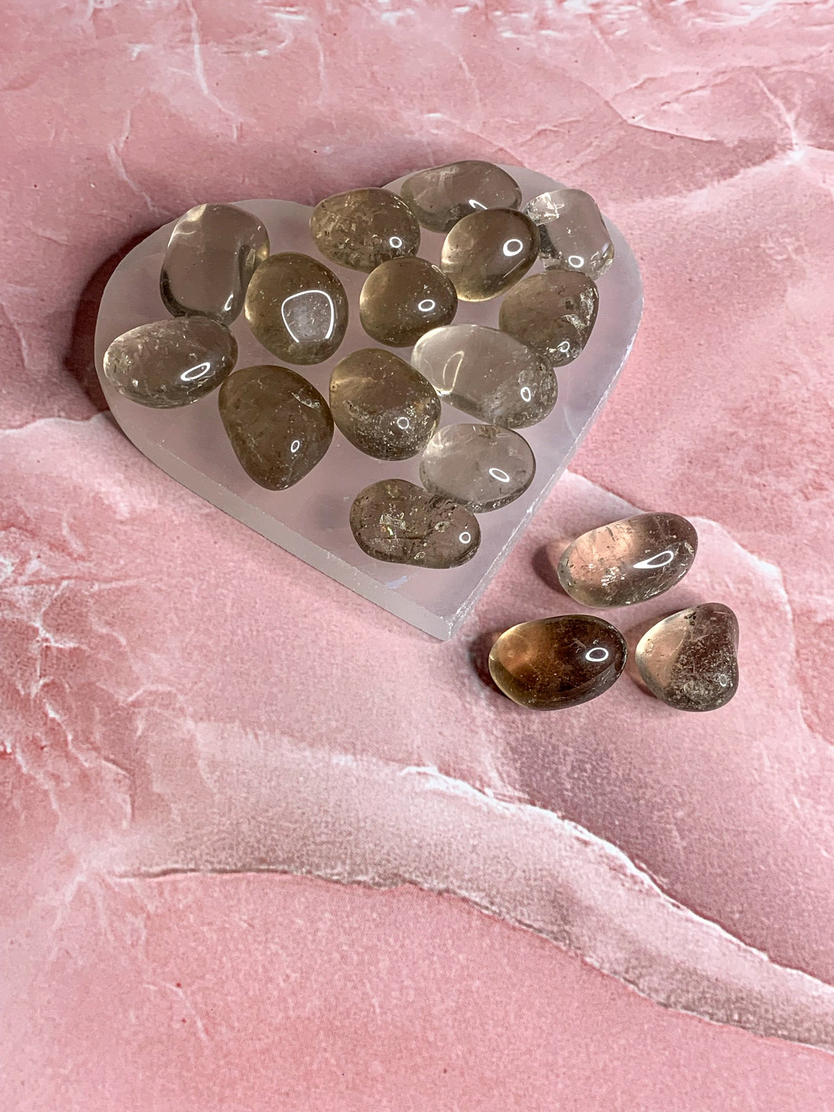 High Quality Smoky Quartz Tumbled Stone