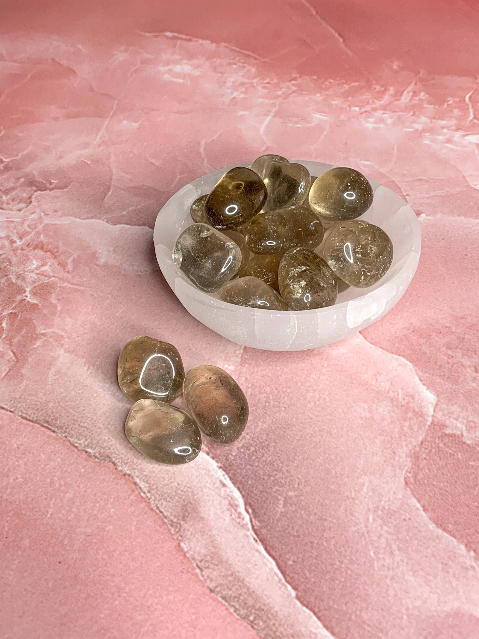 High Quality Smoky Quartz Tumbled Stone