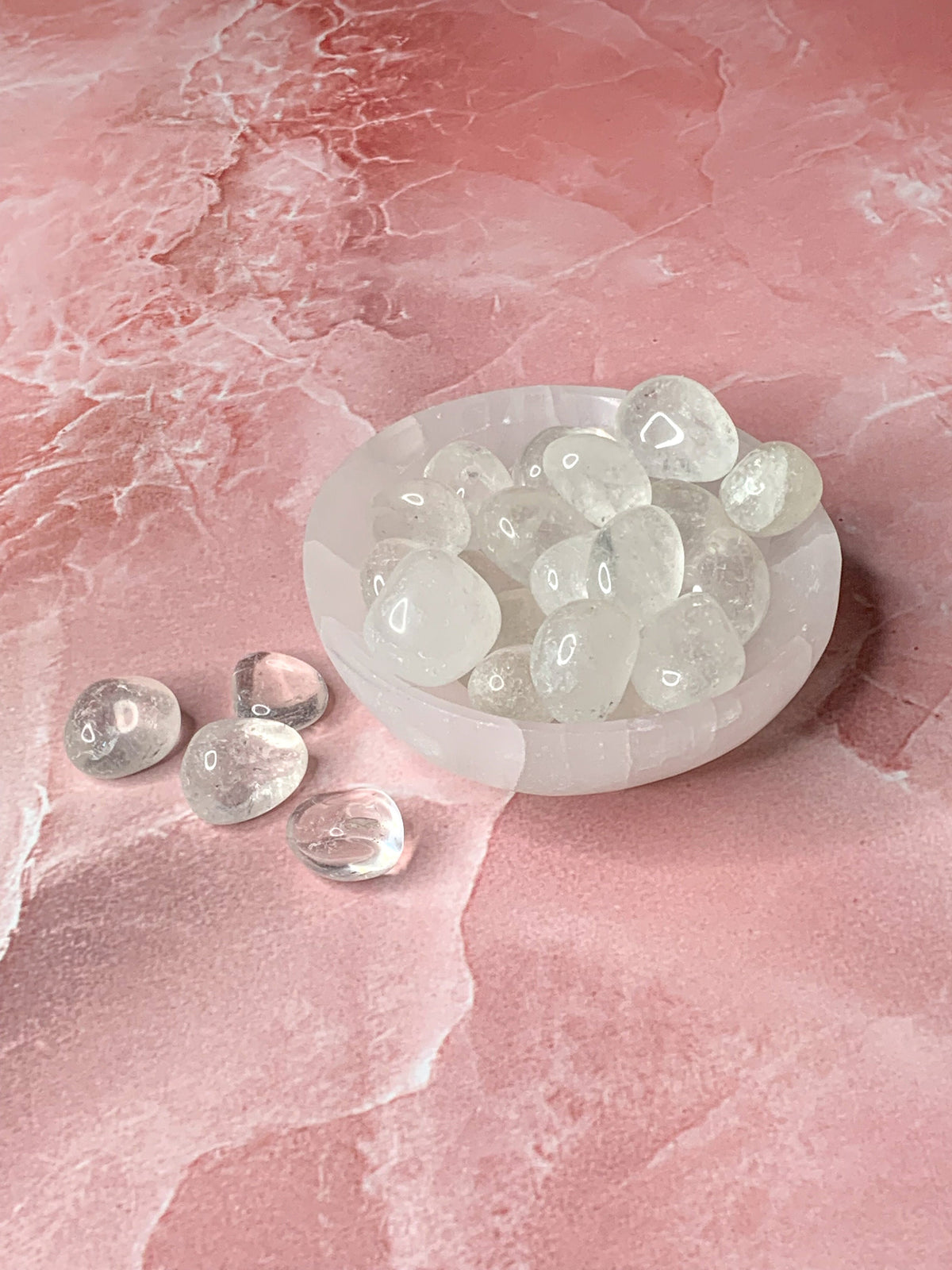 High Quality Clear Quartz Tumble Stone