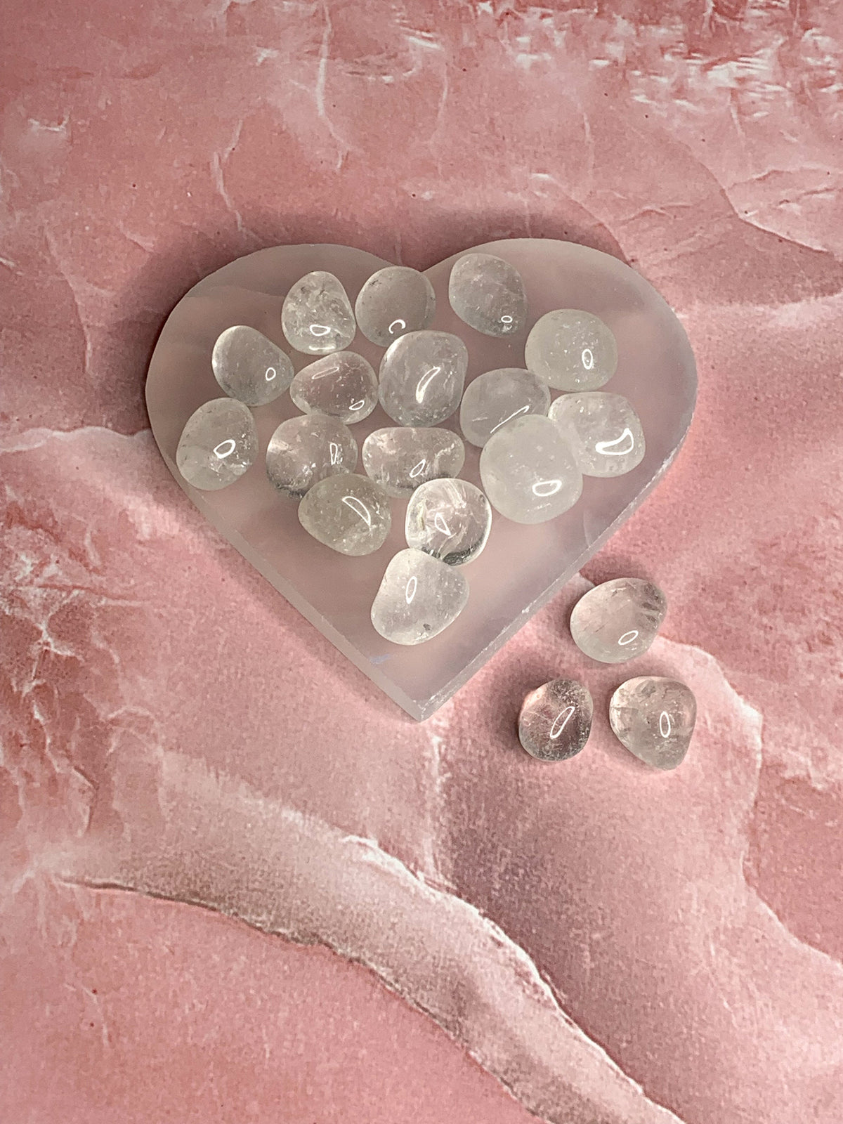 High Quality Clear Quartz Tumble Stone